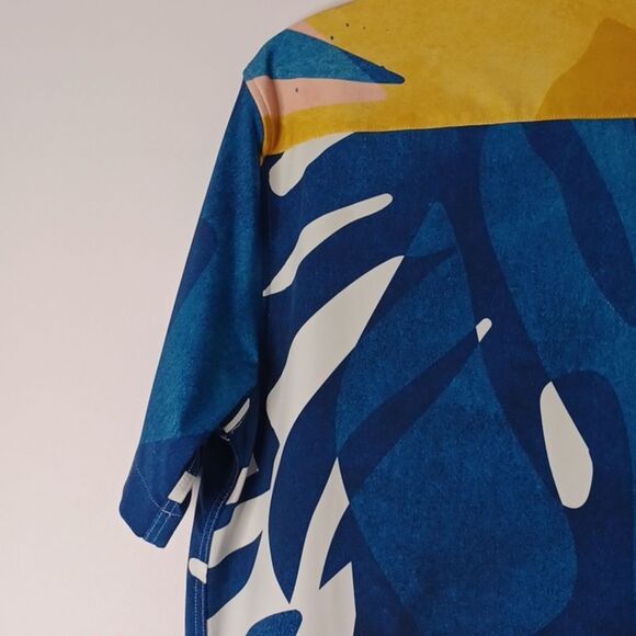 Zara Blue and Yellow Patterned Casual Shirt - Picture 5 of 15